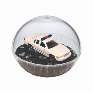 Custom Printed Lighted Mobile Police Car Crystal Globes