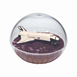 Custom Printed Lighted Mobile Space Shuttle Crystal Globes