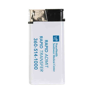 Lighters With Wide Flat Tops, Custom Printed With Your Logo!