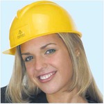 Custom Imprinted Lightweight Polyethylene Slotted Shell Hard Hats