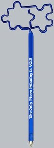 Linked Puzzle Piece Bent Shaped Pens, Custom Imprinted With Your Logo!