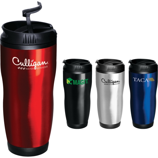 16oz. Travel Drinkware Items, Custom Printed With Your Logo!