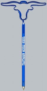 Longhorn Steer Bent Shaped Pens, Custom Imprinted With Your Logo!