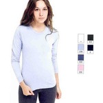 Custom Printed American Apparel Long Sleeve Shirts For Women