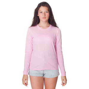American Apparel Long Sleeve T-Shirts For Women, Custom Imprinted With Your Logo!