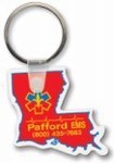 Louisiana State Shaped Key Tags, Custom Printed With Your Logo!