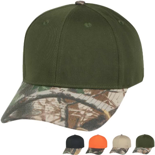 Hats With A Camouflage Brim, Customized With Your Logo!