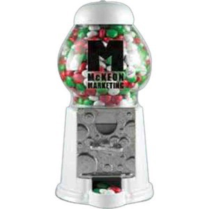 M&M Chocolate Candy Gumball Dispensers, Custom Printed With Your Logo!