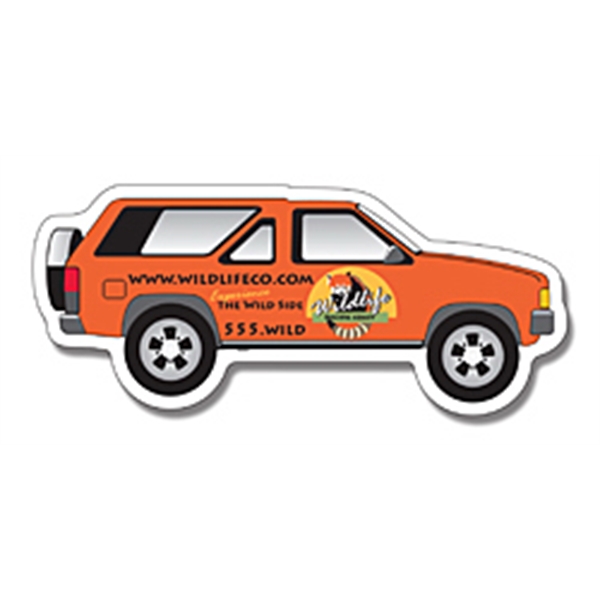 Canadian Manufactured Suv Stock Shaped Magnets, Personalized With Your Logo!