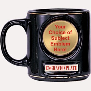 Emblem Mugs, Custom Engraved With Your Logo!