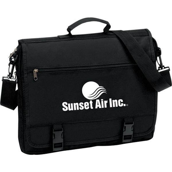 Briefcases with Expanding Compartments, Custom Printed With Your Logo!