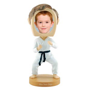 Martial Arts Bobble Head Picture Frames, Custom Printed With Your Logo!