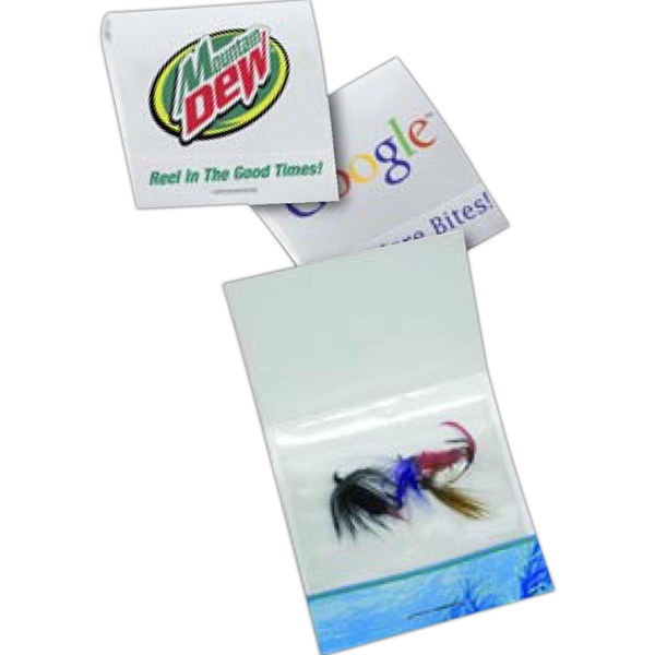 Custom Printed Three Flies Matchbook Fishing Lures