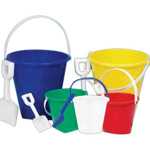 Custom Printed Medium Sand Buckets With A Shovel