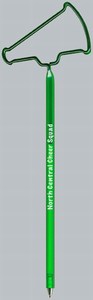Megaphone Bent Shaped Pens, Custom Imprinted With Your Logo!
