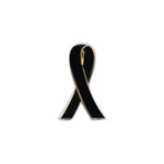 Custom Imprinted Melanoma Awareness Ribbon Pins