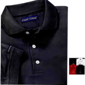Mens Cross Creek Golf Polo Shirts, Embroidered With Your Logo!