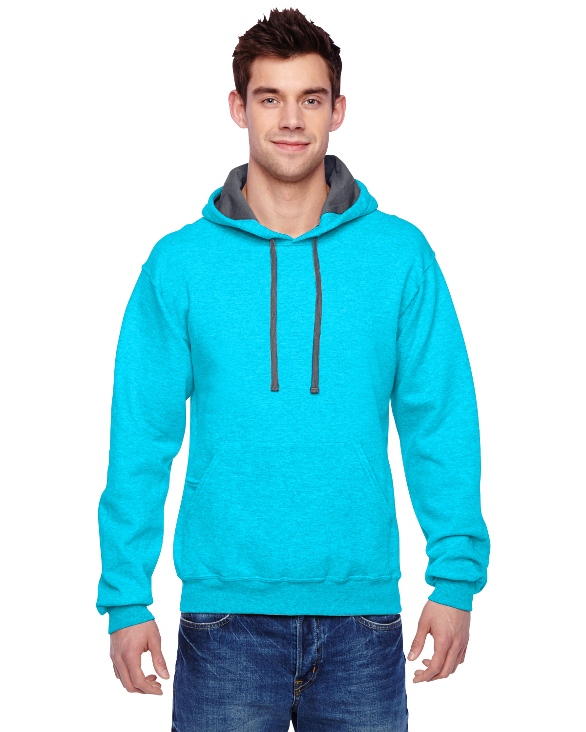 Custom Printed Mens Fruit of the Loom Hoodie Sweatshirts