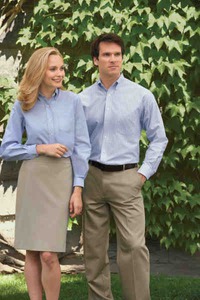 Mens Van Heusen Woven Dress Shirts, Custom Embroidered With Your Logo!