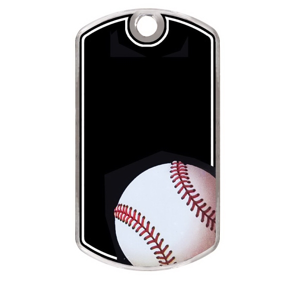 Baseball Full Color Dog Tags, Custom Printed With Your Logo!