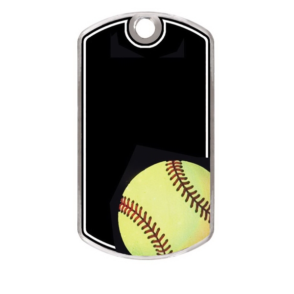 Baseball Full Color Dog Tags, Custom Printed With Your Logo!