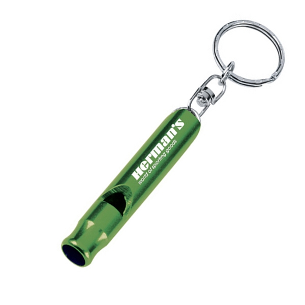 1 Day Service Metal Whistle Key Rings, Custom Printed With Your Logo!