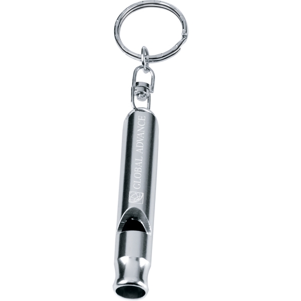 1 Day Service Metal Whistle Key Rings, Custom Printed With Your Logo!