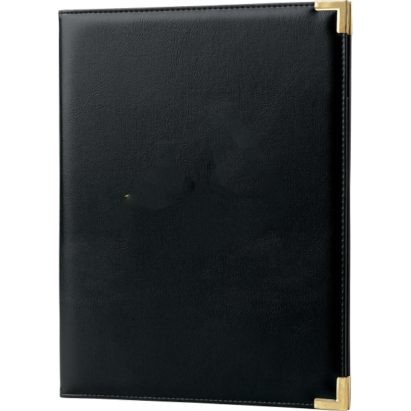 1 Day Service Leatherette Matte Pocket Portfolios, Custom Decorated With Your Logo!