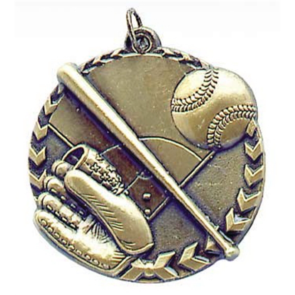 Custom Printed Baseball Millennium Medals