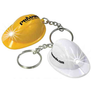 Mini Construction Hat Key Lights, Custom Imprinted With Your Logo!