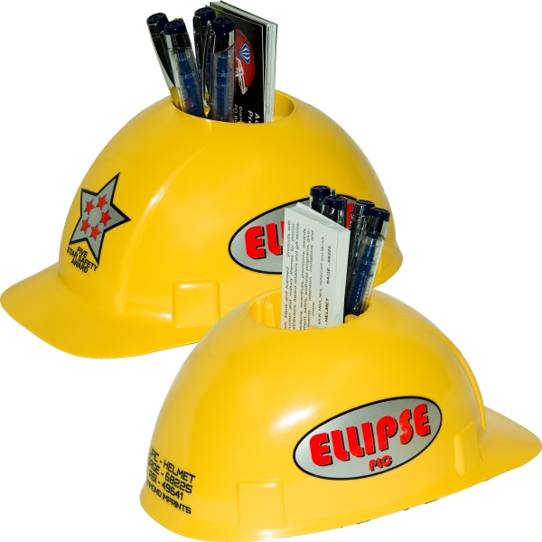 Hard Hat Desk Caddys, Custom Imprinted With Your Logo!