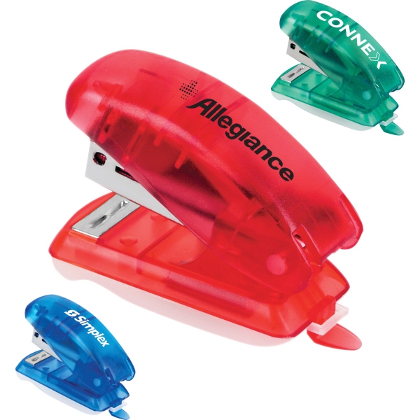 Custom Printed 3 Day Service Mini Staplers with Staple Removers