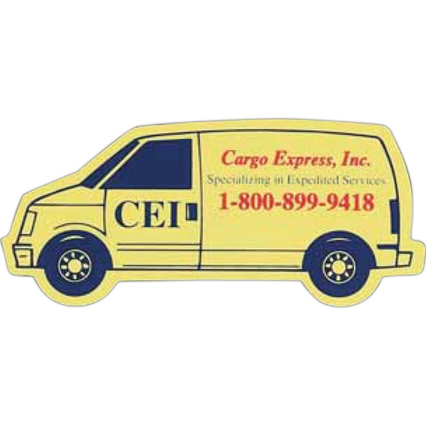 Canadian Manufactured Van Stock Shaped Magnets, Custom Designed With Your Logo!