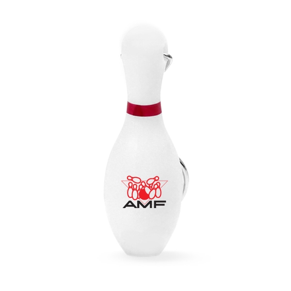 Bowling Pin Shaped Bottle Openers, Custom Imprinted With Your Logo!