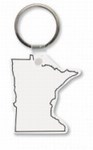Custom Printed Minnesota State Shaped Key Tags