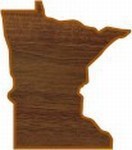 Minnesota State Shaped Plaques, Custom Engraved With Your Logo!