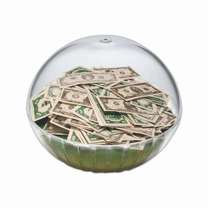 Money Crystal Globes, Custom Decorated With Your Logo!
