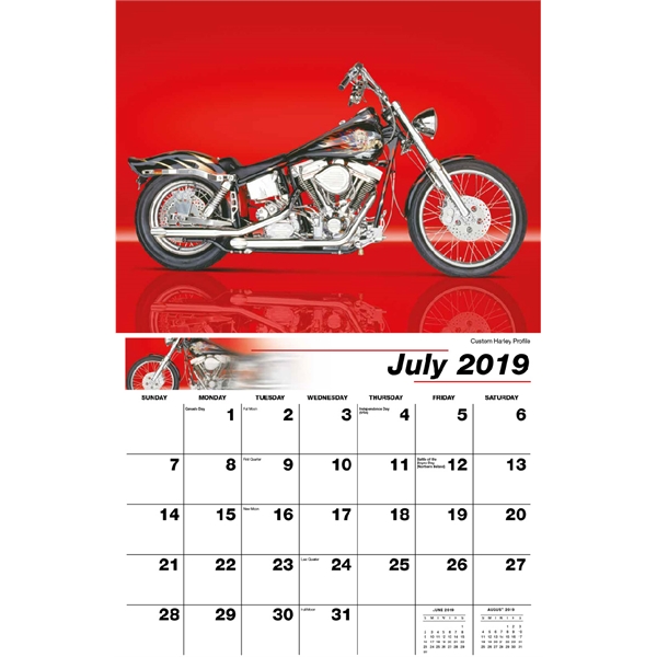 Motorcycle Mania Wall Calendars, Custom Printed With Your Logo!
