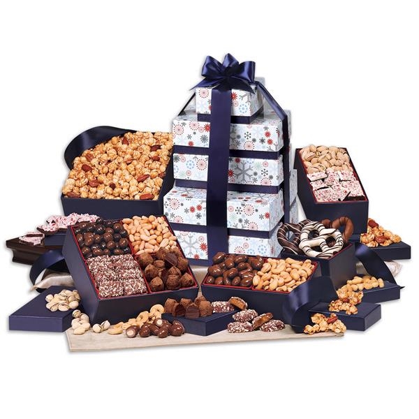 Golden Towers Food Gifts, Custom Made With Your Logo!