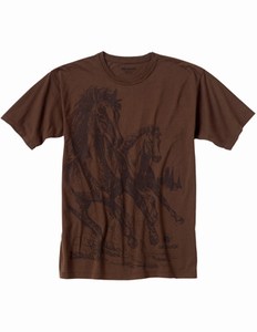 Custom Printed Mustangs Wildlife Tee Shirts