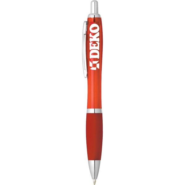 Silver Click Pens, Custom Printed With Your Logo!