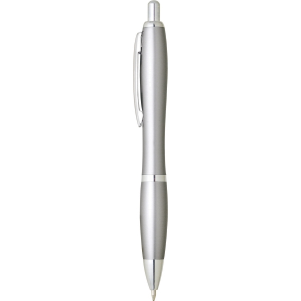 Silver Click Pens, Custom Printed With Your Logo!