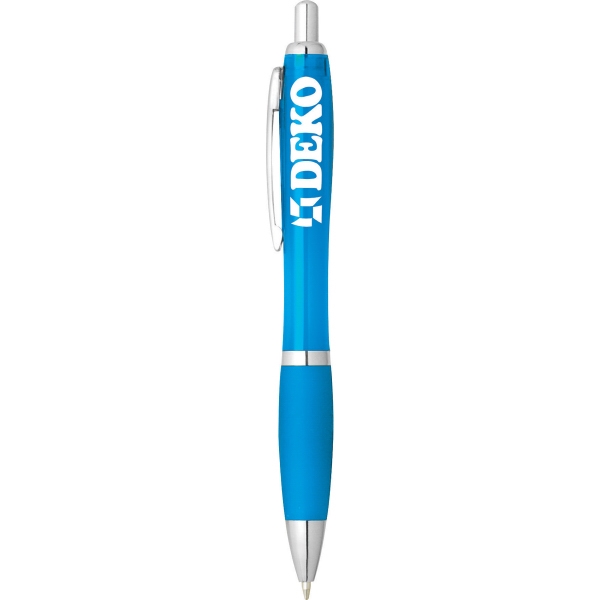 Silver Click Pens, Custom Printed With Your Logo!