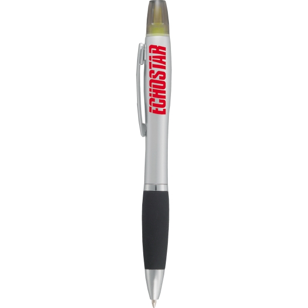 Aluminum Metal Ballpoint Pens with Highlighters, Custom Printed With Your Logo!