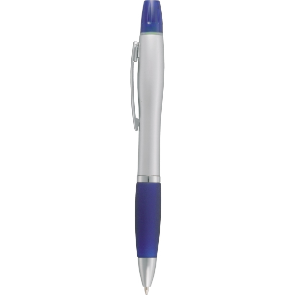 Aluminum Metal Ballpoint Pens with Highlighters, Custom Printed With Your Logo!