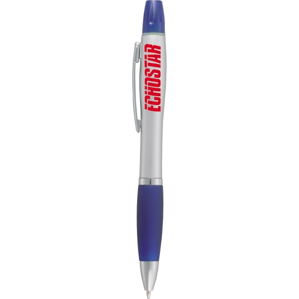 Aluminum Metal Ballpoint Pens with Highlighters, Custom Printed With Your Logo!