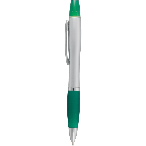 Aluminum Metal Ballpoint Pens with Highlighters, Custom Printed With Your Logo!