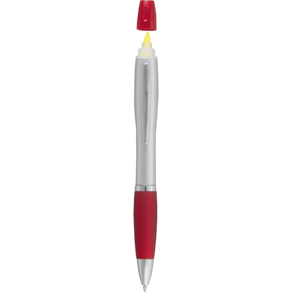 Aluminum Metal Ballpoint Pens with Highlighters, Custom Printed With Your Logo!