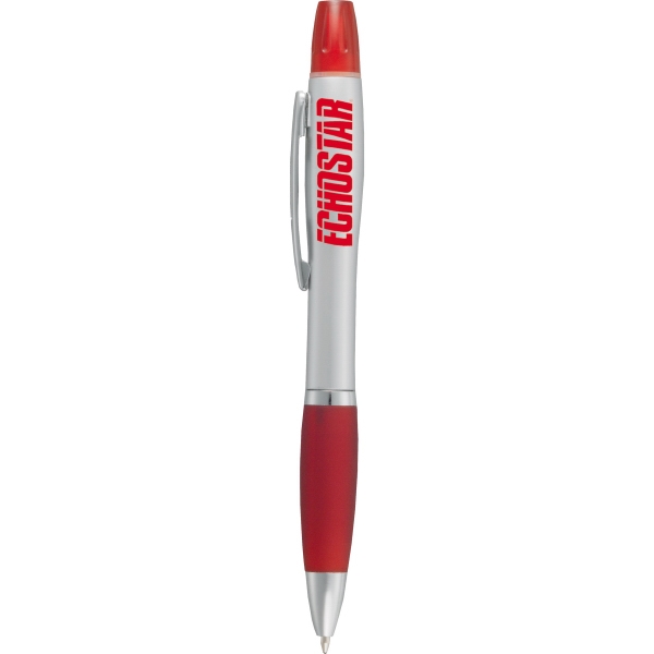 Aluminum Metal Ballpoint Pens with Highlighters, Custom Printed With Your Logo!