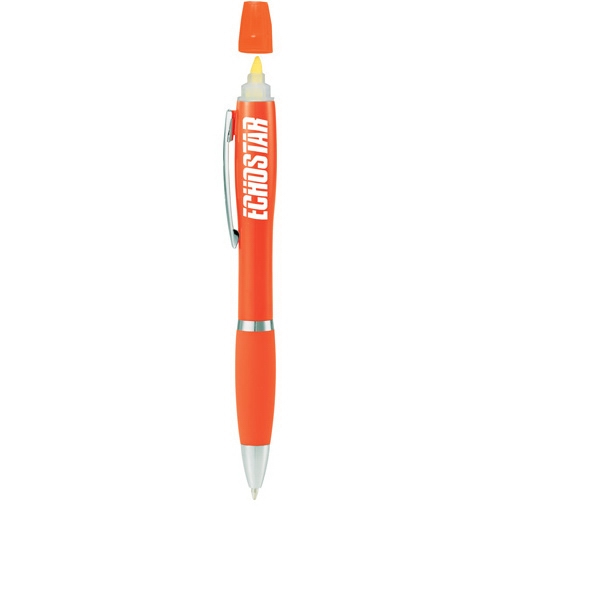 Aluminum Metal Ballpoint Pens with Highlighters, Custom Printed With Your Logo!